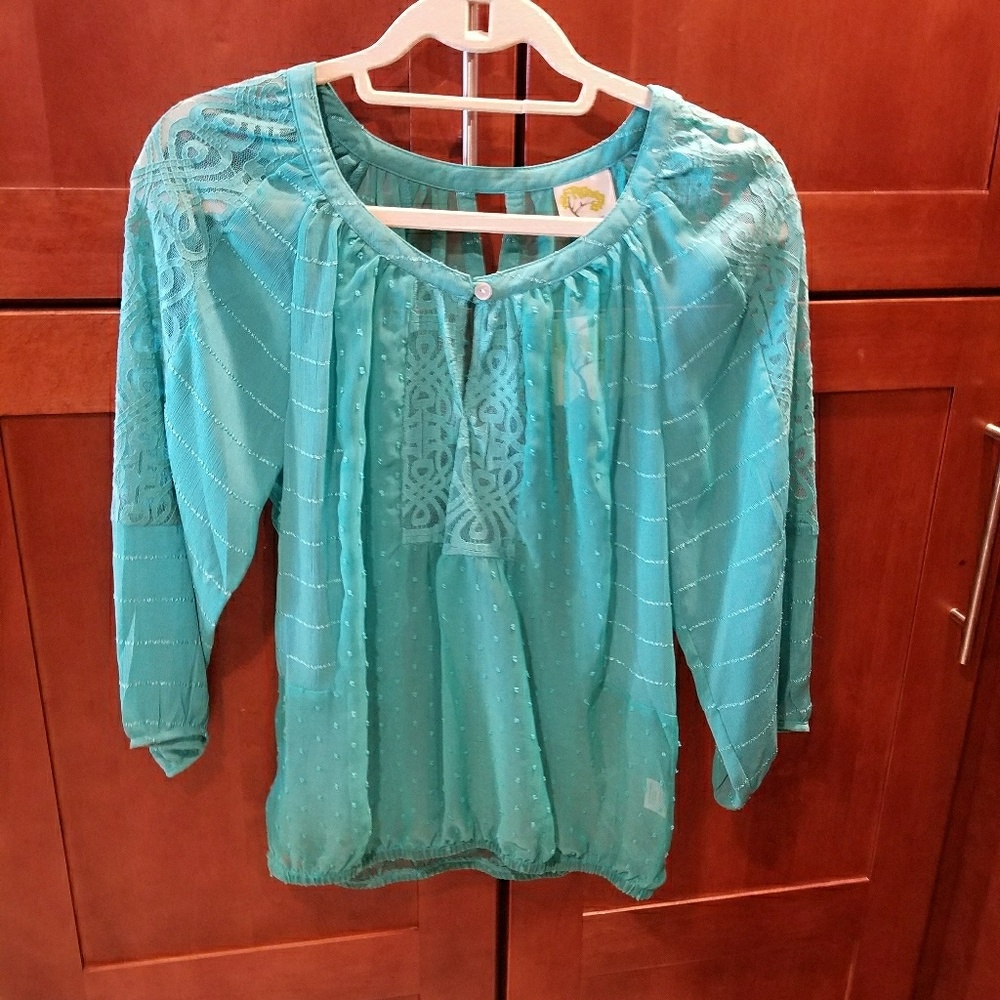 NWOT Teal Top